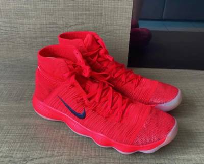 Tnis Cano Alto Nike Hyperdunk 2017 Flyknit Masculino - Vermelho