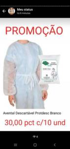Avental Pct C/10 Und 25,00