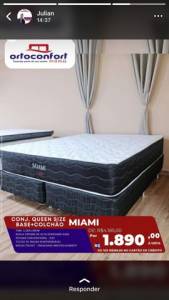 Conj Queen Pelmex (suporte De Peso180k ,conforto Firme)