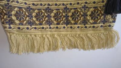Zara Bolsa Tiracolo / Transversal Mdia Em Tecido / Lona / Couro E Com Frufrus