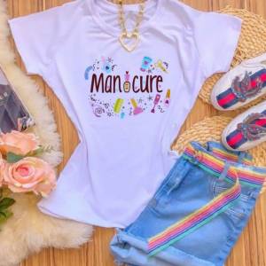 Blusa Tshit Feminina Profisses Camiseta Tecnico Em Enfermagem, Professoras, Cabeleireira