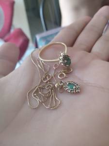 Anel E Cordo De Ouro
