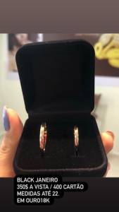 Par De Alianas Tradicionais Ouro18k