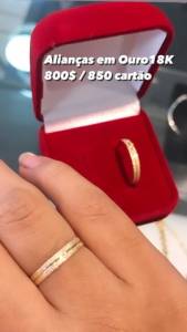 Fabricamos Suas Alianas Em Ouro18k