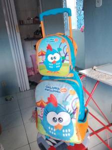 Mochila Com Lancheira Da Galinha Pintadinha Mini