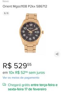 Relogio Orient