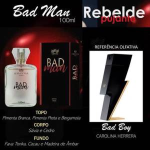 Perfume Importado Masculino Bad Man 100ml Amakha Paris - Bad Boy