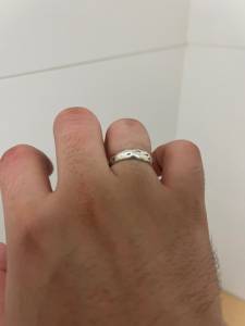 Anel Aliana Rstica(skive Jewelry) Tamanho 17(prata 925)
