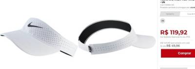 Viseira Feminina Nike Original - Arobill Visor (pouco Uso)