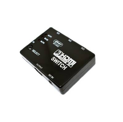 Switch Hdmi 3x1 3entrada 1 Saida C/controle Kp-3464 1080p