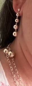 Conjunto Colar E Brinco Em Prata