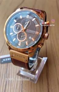 Relgio Curren Original E A Prova D?gua ( Pulseira De Couro )