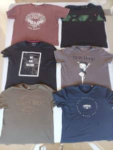 6 Camisetas Usadas Masculina Por R$ 99,00