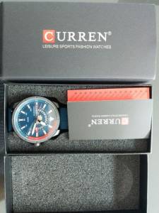 Relgio Masculino Importado Curren Azul + Entrega