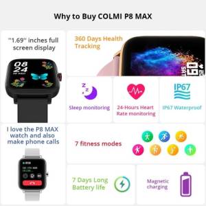 Smartwatch Colmi P8 Max Faz E Recebe Chamadas Via Bluetooth