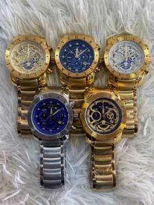 Bvlgari Esqueleto Suo Banhado A Ouro 18k 100% Funcional