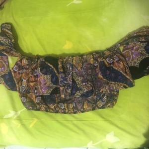 Cropped Estampado Estilo Ciganinha (g, Mas Veste Um timo M)