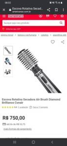 Escova Rotativa Secadora