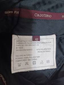 Cala Cia. Do Terno Preta Slim Fit - N 42