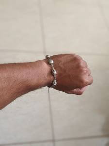 Pulseira Prata 925 Caveira.