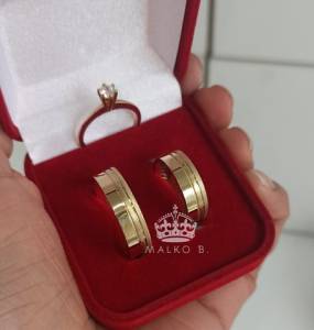 Perfeitos Pares De Alianas Casamento, timo Material De Moeda Antiga