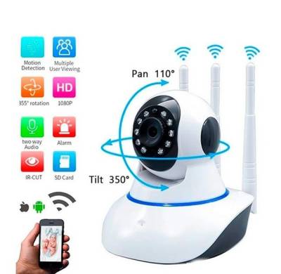 Cmera De Segurana Ip Uso Interno Infravermelho Wifi Hd