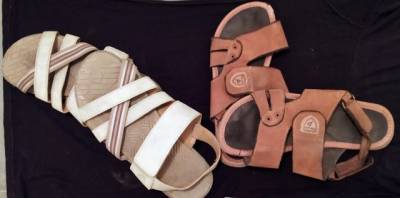 Dois Pares De Sandlias De Couro Masculino Novssimo Ler Descrio Toda