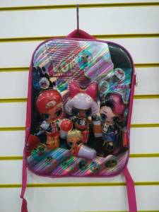 Kit Mochila De Costa Lancheira Estojo Lol 1850