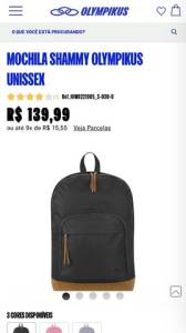 Mochila Olympikus Unissex
