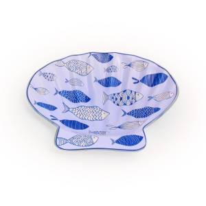 Ornamento De Vidro Concha Media - 26 X 23 17419 Decorglass