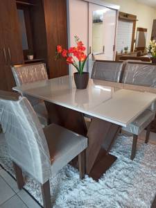 Conjunto Mesa Sala Jantar Mdf
