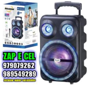 Caixa De Som Bluetooth Karaok Rodinhas 2000w Pmpo 2813