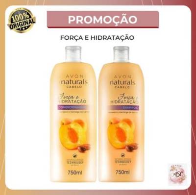 Kit Com Shampoo E Condicionador Avon Naturals