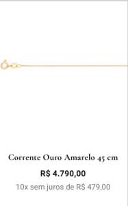Colar + Pingente Menina De Rubi Ouro (750-1000) - Vivara
