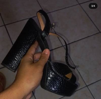 Salto Alto Vizzano Preto Tam 36 R$50,00