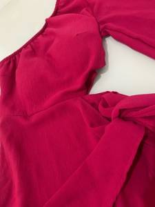Vestido Rosa Uma Manga