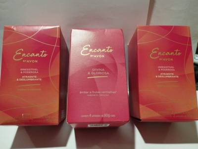 Sabonete Avon Divina E Gloriosa Kit De 3 Embalagem Lacradas.