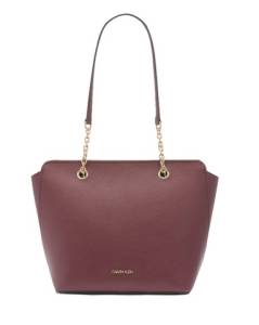 Bolsa Calvin Klein Hailey Tote De Ombro Merlot (nova)