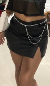 Saia Couro + Cinto