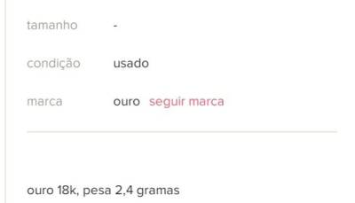 Argola Ouro 18k