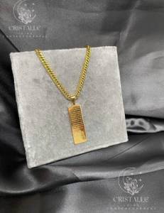 Corrente Masculina Folheada A Ouro