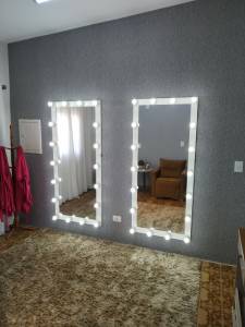 Espelho Camarim + 18 Lmpadas Led