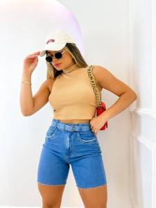 Bermuda Jeans Modelo Ciclista