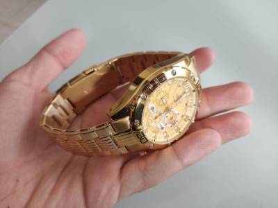 Relgio Masculino Naviforce Dourado