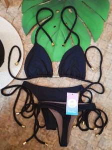 Biquni Fio Dental Preto
