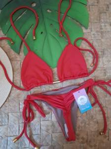 Biquni Fio Dental  Vermelho