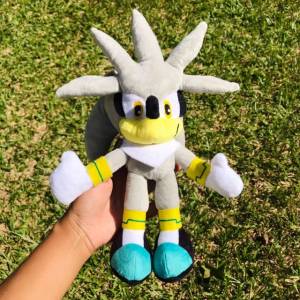 Boneco Pelcia Turma Sonic (35cm) - Amy Rose, Silver, Shadow