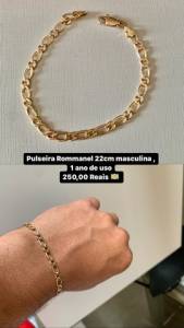 Pulseira Rommanel 22cm Masculina