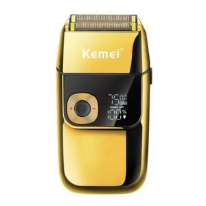 Barbeador Lcd Shave Pelo Kemei 2028 Dourado 100v/240