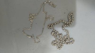 2 Correntes Ou Colares Inox Masculino